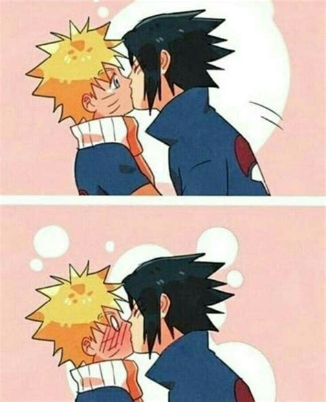 Pin By Soft Peach On Sasunarunarusasu Naruto And Sasuke Kiss