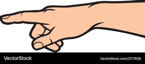 Pointing Hand Royalty Free Vector Image Vectorstock