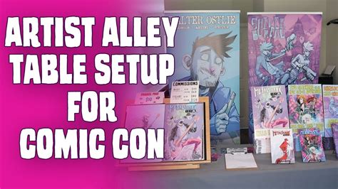 Artist Alley Table Set Up Comic Convention Booth Youtube