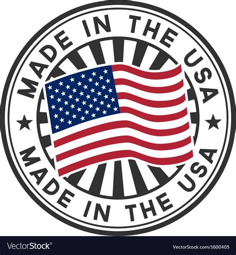 Stamp With Flag Of The Usa Made In The Usa Vector Image