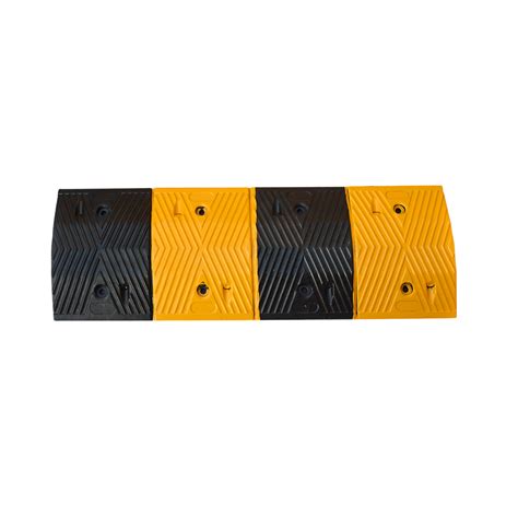 Pair Of 1m Long 60t Load Rubber Speed Bump Hump Modular Speed Humps