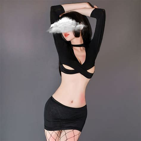 Adult Women Sex Costume Sexy Clothing Black And White China Sex