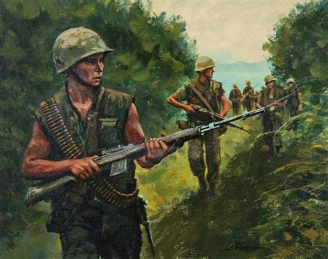 Pin By Brian Martinez On 1 Military Art Soldiers 1900 Now Vietnam Art