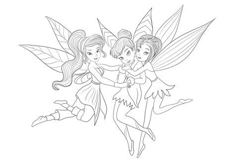 Tinkerbell And Friends Coloring Pages
