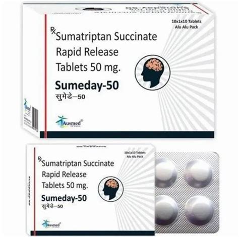 Sumeday Sumatriptan Succinate Rapid Release Tablets Packaging Type