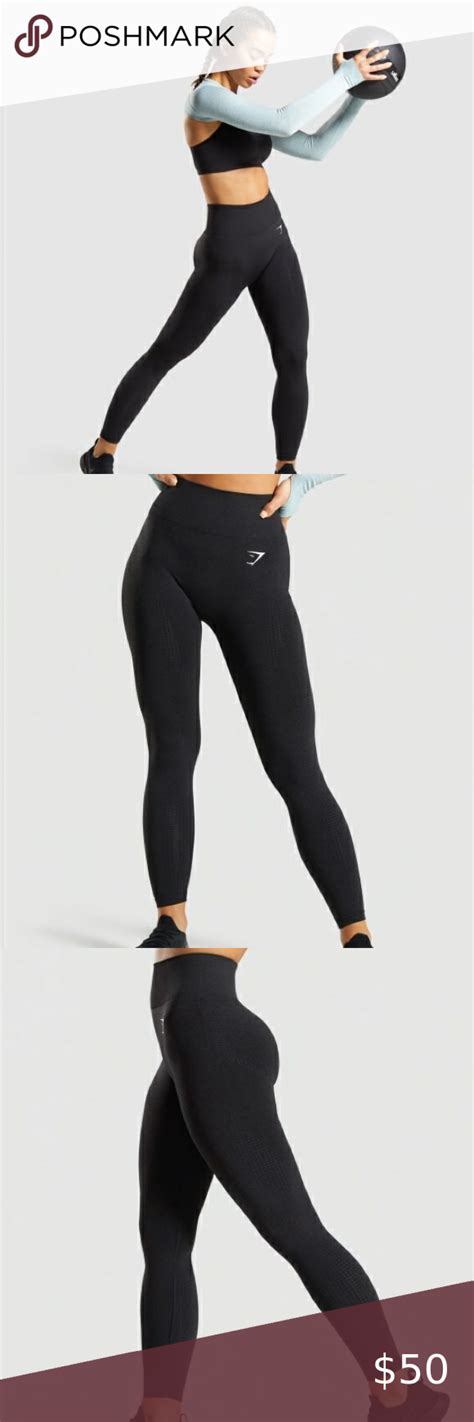 Gymshark Black Vital Seamless Xs Pants For Women Gymshark Pants