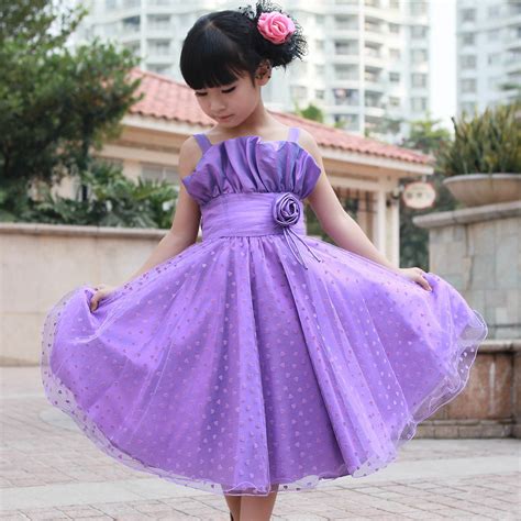 New Arrival 2013 Summer Purple Child Girls Wedding Dress Princess
