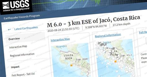 Mundo entero, chile, méxico, ecuador, peru, costa rica, colombia, repúb.domin., etc. Terremoto en Costa Rica de Magnitud 6.0 (Hoy Lunes 24 ...