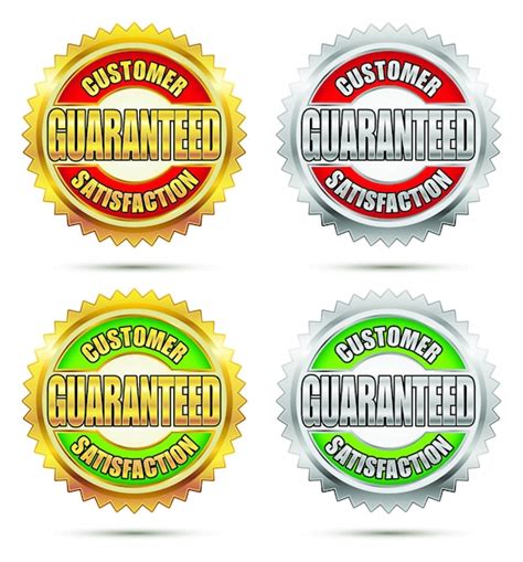Premium Vector Customer Satisfaction Guaranteed Seal