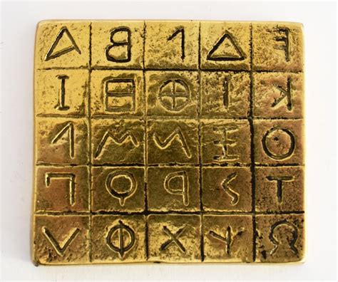 Ancient Greek Alphabet The Ancestor Of The Latin And Etsy