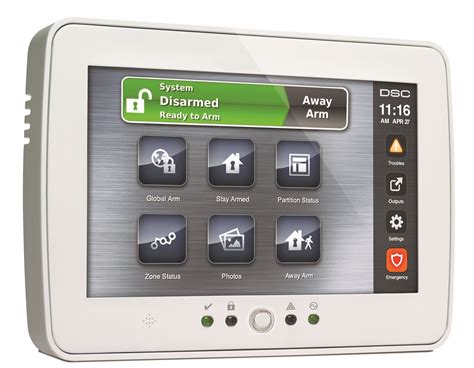 Security System Touchscreen Keypad Ptk 5507 Dsc Powerseries Security