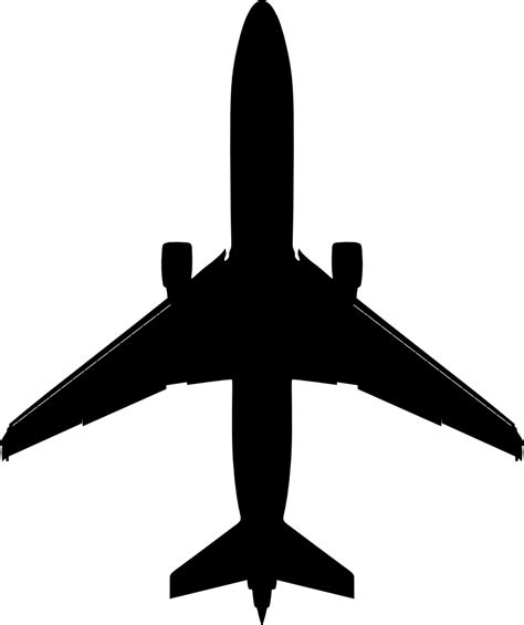 Onlinelabels Clip Art Boeing 737 Outline Silhouette