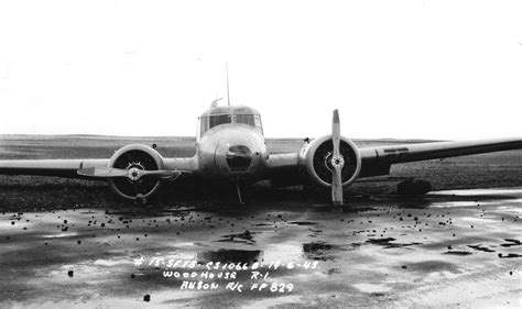 Avro Anson Fp 829 Crash Near Woodhouse June 19 1943 Wings Over