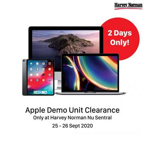 Harvey norman online (furniture shop): 25-26 Sep 2020: Harvey Norman Apple Demo Unit Clearance ...