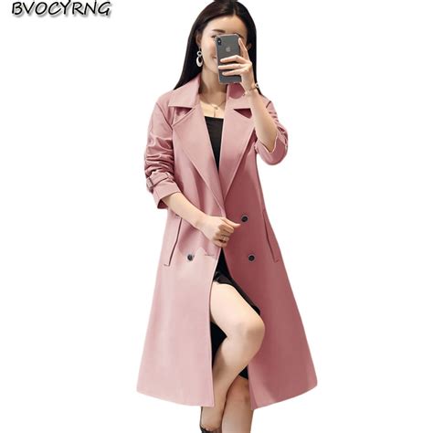plus size women s slim coat 2019 new women windbreaker spring and autumn female jacket high
