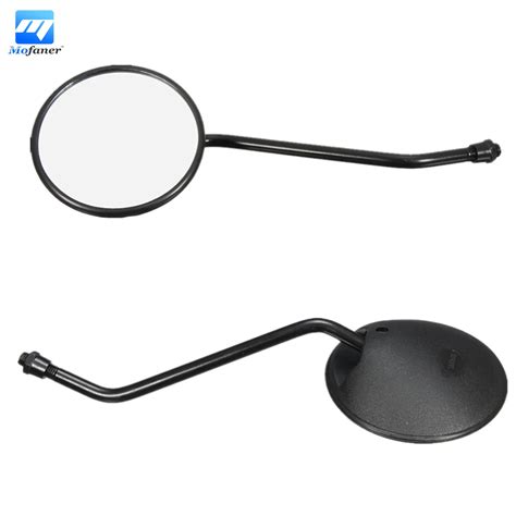 1 Pair Universal Motorcycle Motorbike 10mm Thread Rear View Mirror For Honda In Side Mirrors
