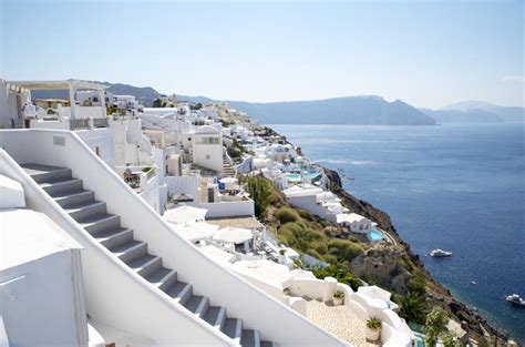 Oia Santorini Greece Stock Photo Image Of Whitewashed 44004824
