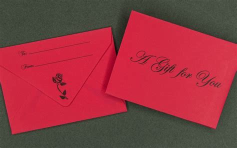 Information Packaging Red T Card Envelope A T For You