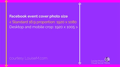 According to facebook, your cover photo size displays at 820 pixels wide by 312 pixels tall on desktops and 640 pixels wide by 360 pixels tall on smartphones. What's the Correct Facebook Event Image Size? 2019 Update