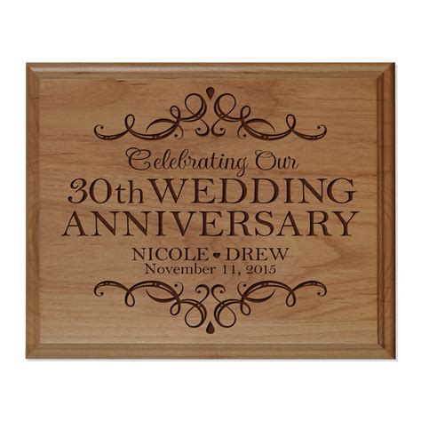 30th Anniversary Gift Personalized 30th Wedding Anniversary - Etsy
