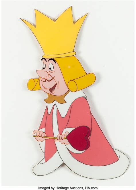 Alice In Wonderland King Of Hearts Production Cel Walt Disney Lot