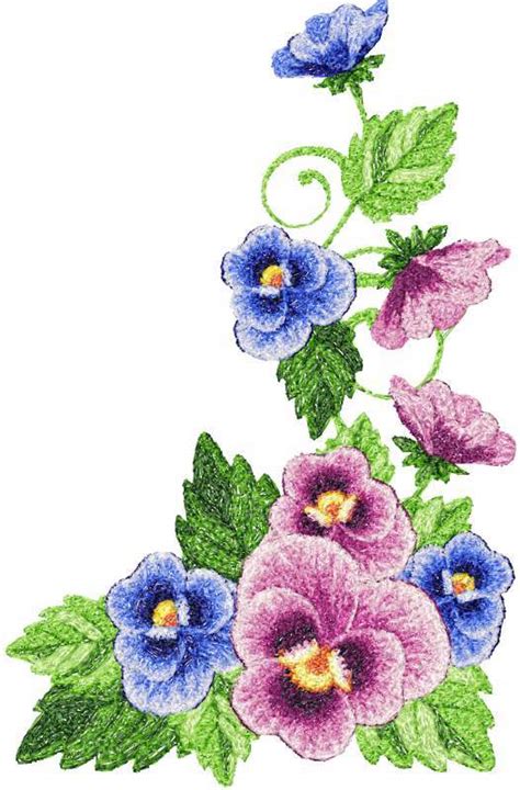 Flowers photo stitch free embroidery design 45 - Free embroidery ...