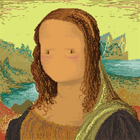 Pixilart Mona Lisa By Fake Noodles