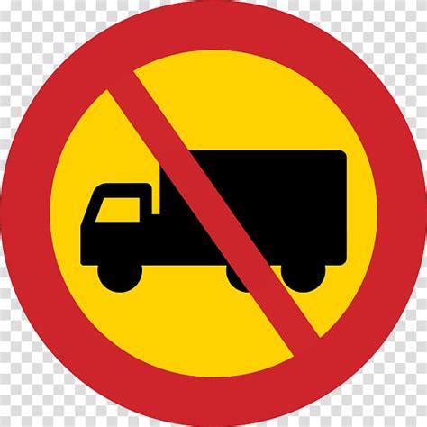 Truck Prohibitory Traffic Sign Motordrivet Fordon Truck Transparent
