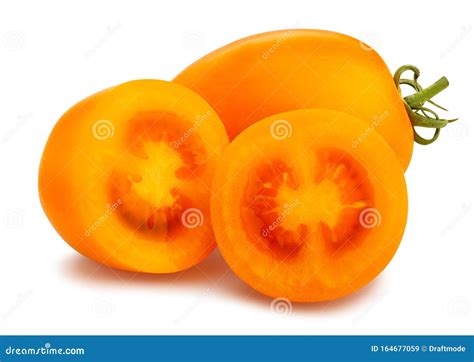 Orange Plum Tomato Stock Image Image Of Clipping Nutrient 164677059