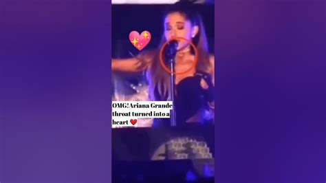 Ariana Grande Throat Turned Into A Heart With Her Song Motiveshorts Youtube