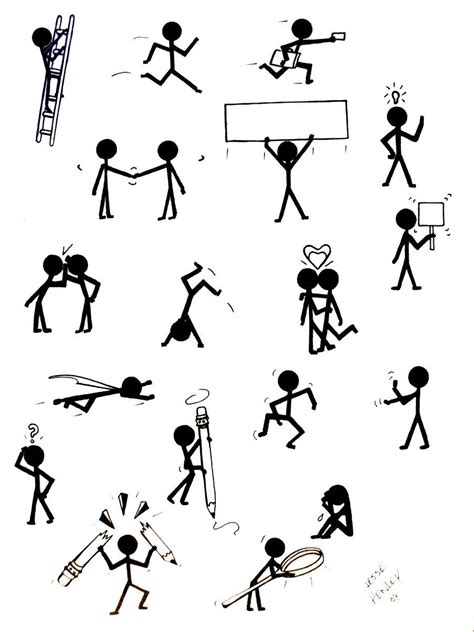 Stick Figure Concepts By Jessehenley Traditional Art Drawings Other