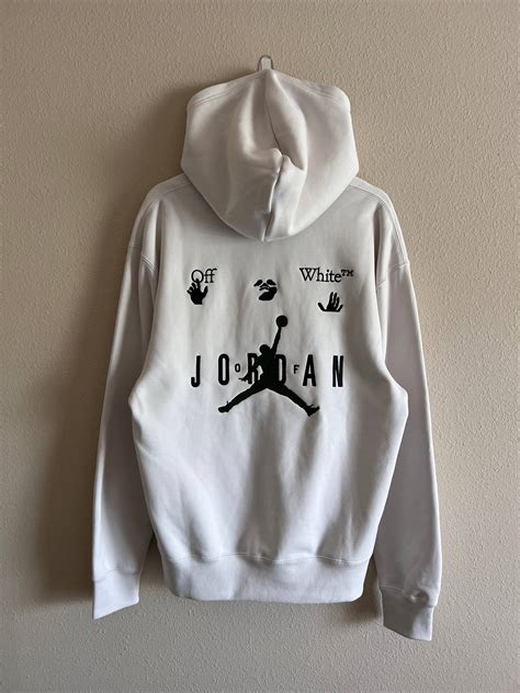 Jordan Brand Off White Jordan Hoodie In White Grailed