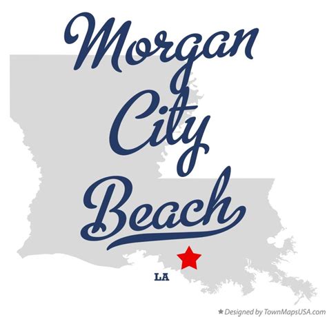 Map Of Morgan City Beach La Louisiana