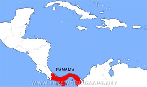 Panama In The World Map Europe Mountains Map