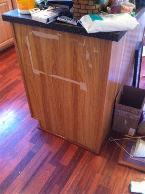 Measure the length, depth and height of the the space to determine the dimensions of your cabinet. How To Repair Water Damaged Particle Board Cabinets ...