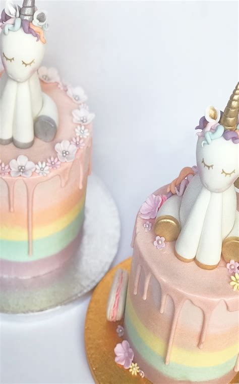 So happy i finally got to make one!! Unicorn birthday cake | Celebration/birthday Drip cakes ...