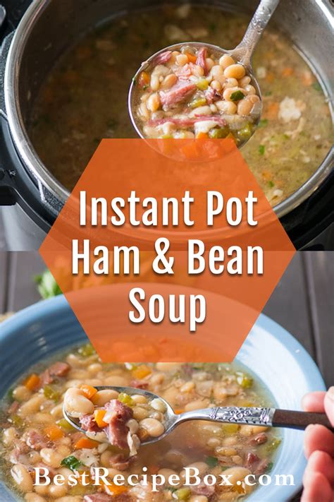 Ham And Bean Soup Recipe In Instant Pot Pressure Cooker Best