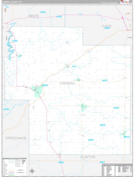 Carroll County In Zip Code Map Premium