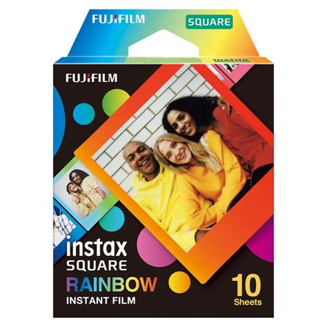 Fujifilm Instax Square Rainbow Instant Film 10 Shots Photobite