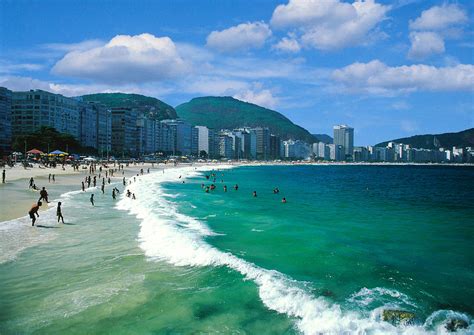 Copacabana Beach Rio De Janeiro Photograph By Utah Images