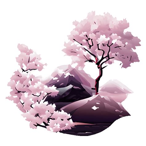 Sakura Cherry Blossom Tree Graphic · Creative Fabrica