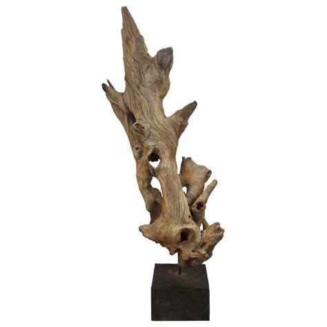 Driftwood sculptures and plaques are still quite heavy and require care when hanging. Large American Natural Driftwood Sculpture at 1stdibs