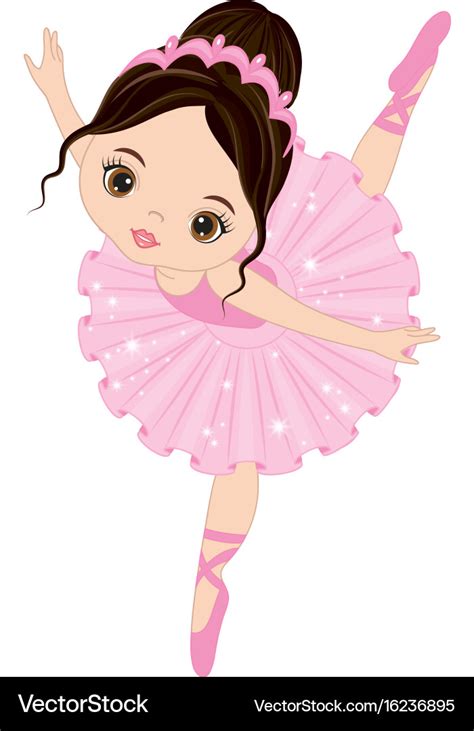 Cartoon Of A Ballerina Girl Dancing Royalty Free Vector Clipart By 898