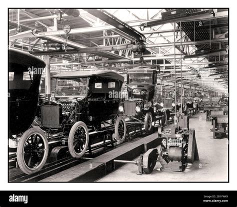 Archive 1900’s Ford Company Model T motorcar assembly line The creation