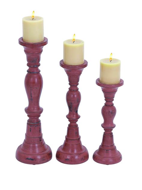 That's what makes them is different and unique. Set of 3 Classic & Unique Wood Candle Holder with Matte ...