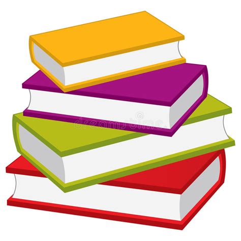 Vector Stack Of Books Vector Pile Of Books Stock Vector Illustration