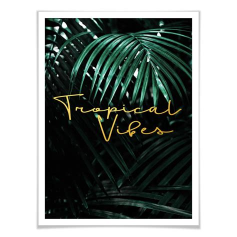 Poster Tropical Vibes Wall Artit