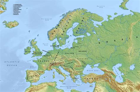Topografická Mapa Evropy Chorvatsko Mapa