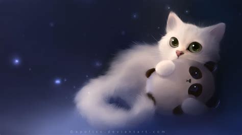 Anime Cats Wallpapers Wallpaper Cave