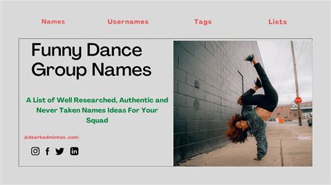 100 Funny Dance Group Names For An Endless Laughter